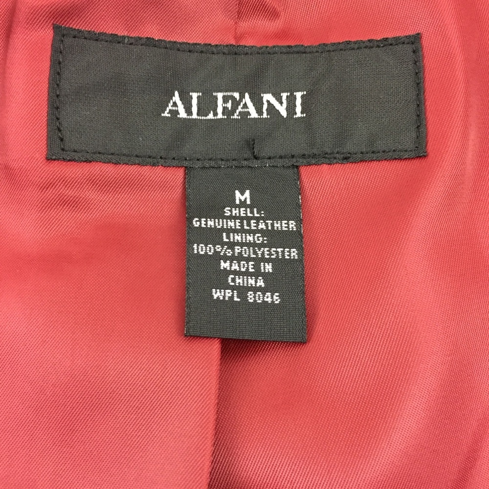 Alfani Red Leather Suede Jacket. Y49 - Picture 2 of 8